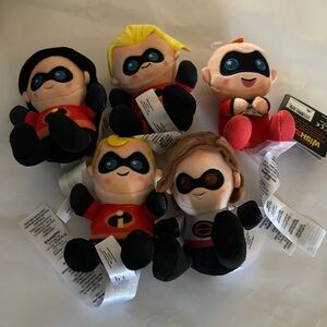 Bundle of 5 Wishable Incredibles Complete Set